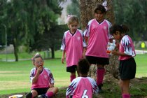 The girls having lunch together