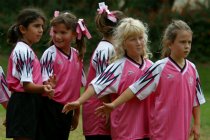 Lining up for the postgame handshakes