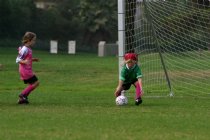 Sara makes another goalie catch