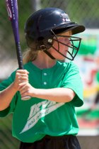 Sara at bat