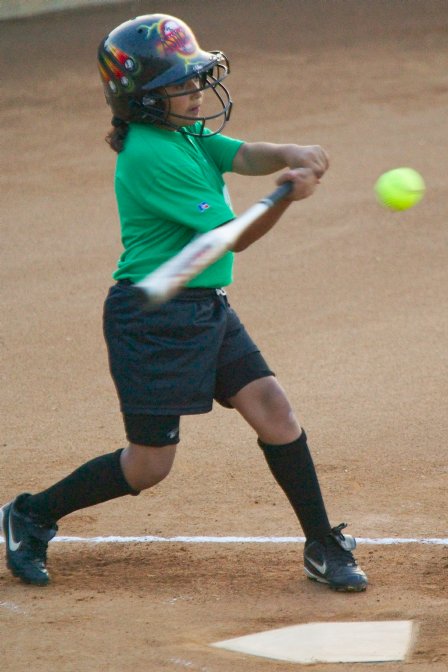 Ashley at bat