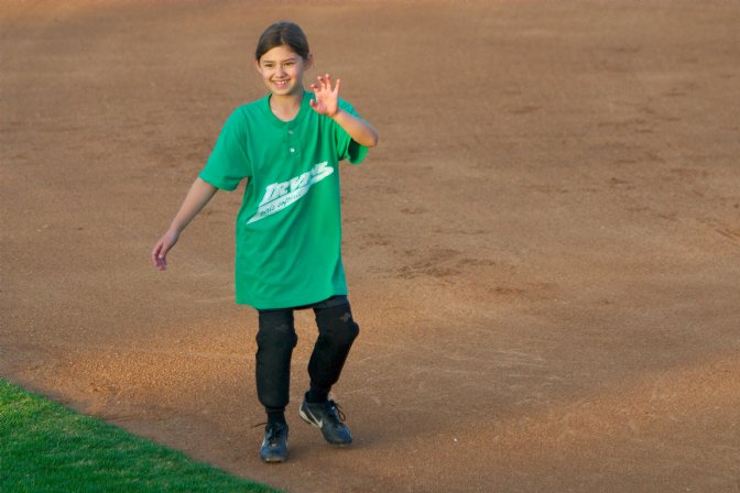 Jennifer fielding whiffle balls