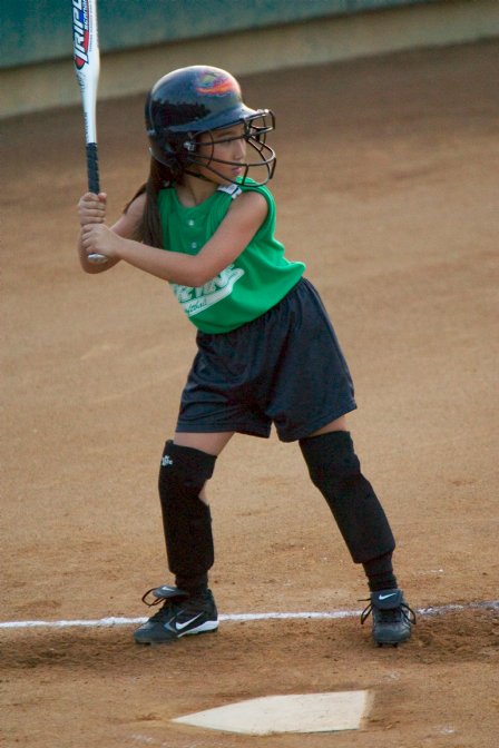 Kayla at bat