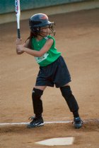 Kayla at bat