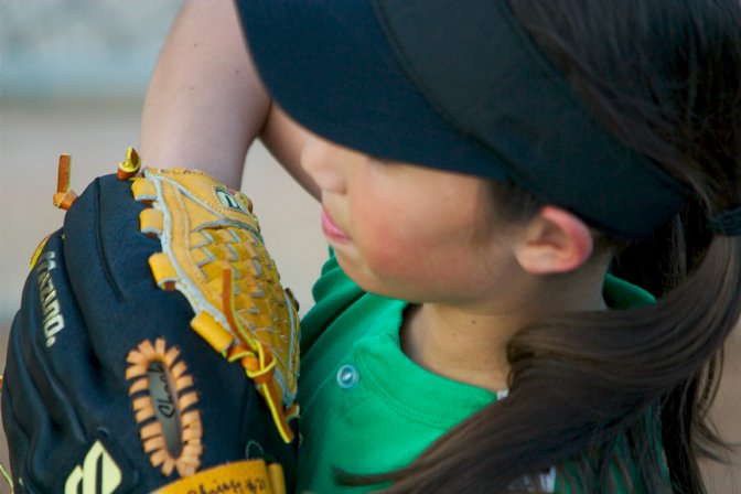 Kayla in the bullpen