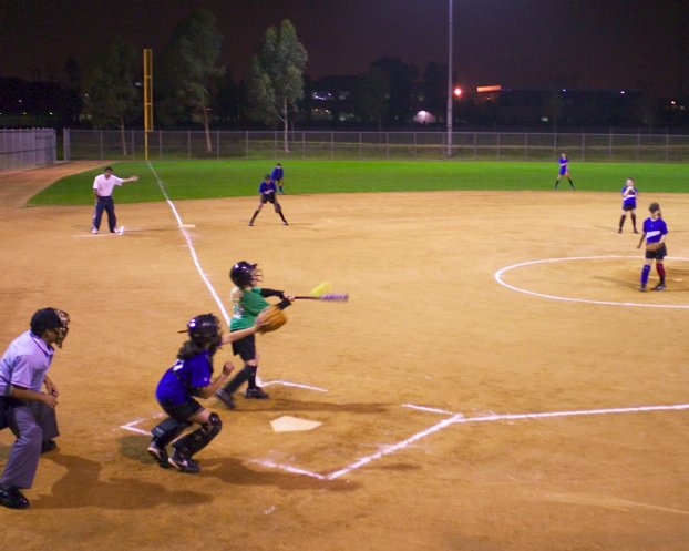 Sara at bat