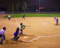 Sara at bat