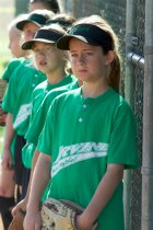 Lined up for fielding grounders
