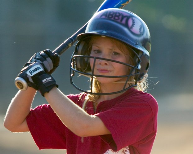 Abby watches a ball go by