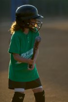Dalia at bat