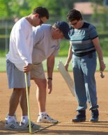 Placing the pitcher's plate
