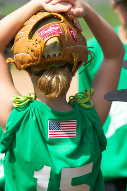 Unusual headgear for Megan