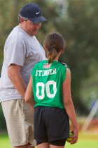 Todd has a conference at the mound with Breanna