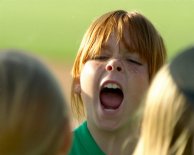 Kaitlyn takes part in a team cheer