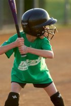 Lindsey at bat