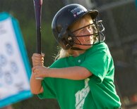 Sara at bat