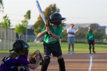 Kayla at bat