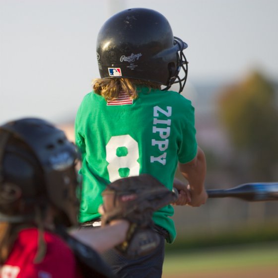 Jennifer at bat