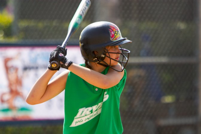Breanna at bat