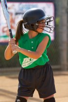 Kayla at bat
