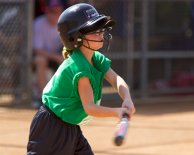 Megan at bat