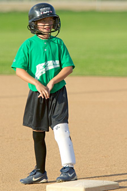 Jessica at first base