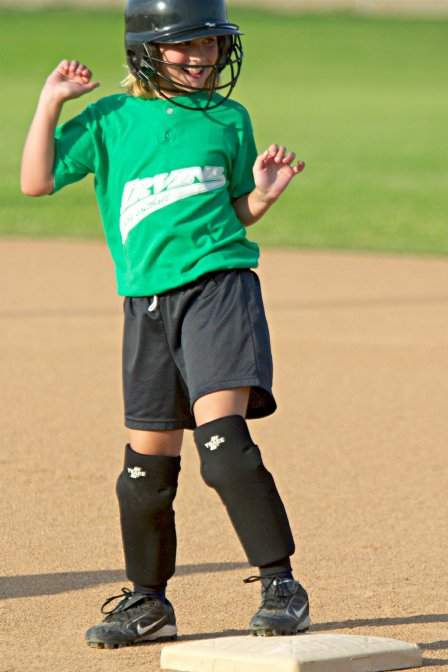 Jennifer does a little dance to celebrate her single