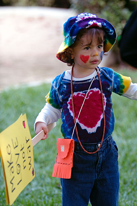 Sophie as a hippie chick