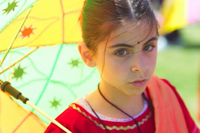 India Umbrella Parader