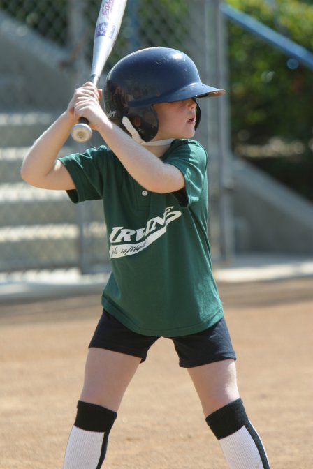 Annie at bat