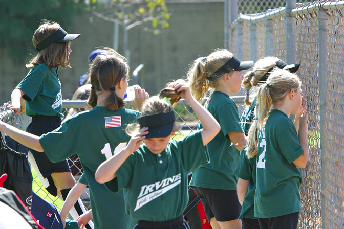 Watching from the dugout