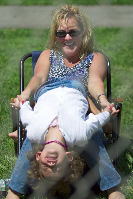 Brianna not being a very attentive spectator