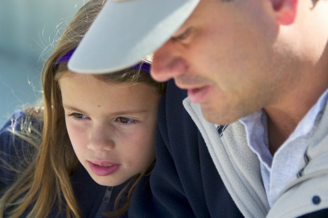 Danielle with her dad