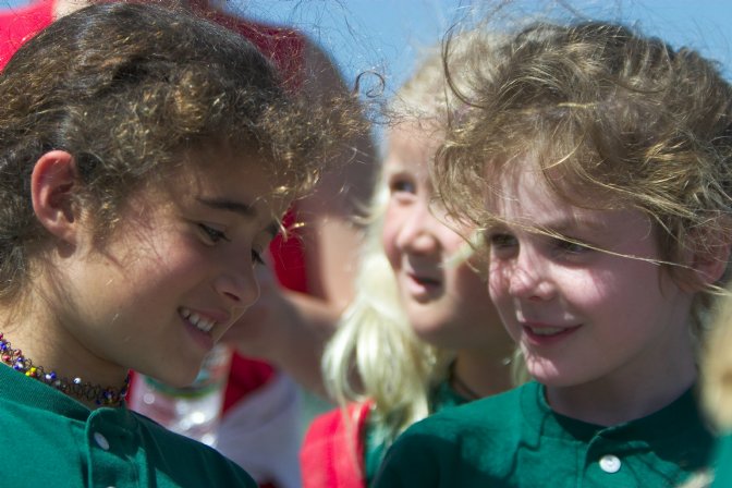 Suraiya, Sara, and Haley after the game
