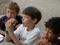 Boys Eating