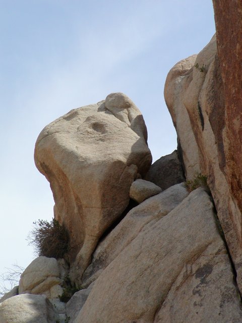 Rocks above the campsite