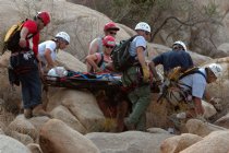 Rescue workers: safely down