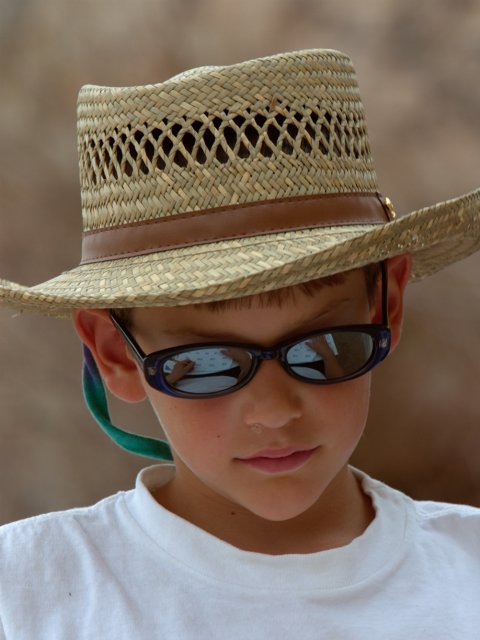 Steven doing his math homework