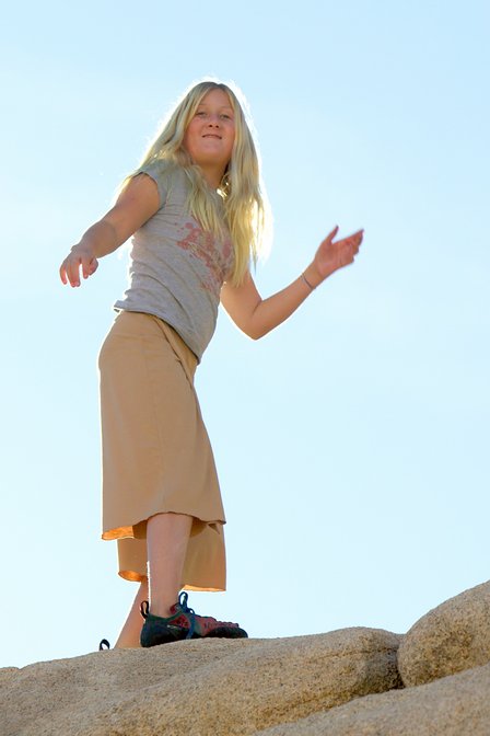 Sara Atop Rocks