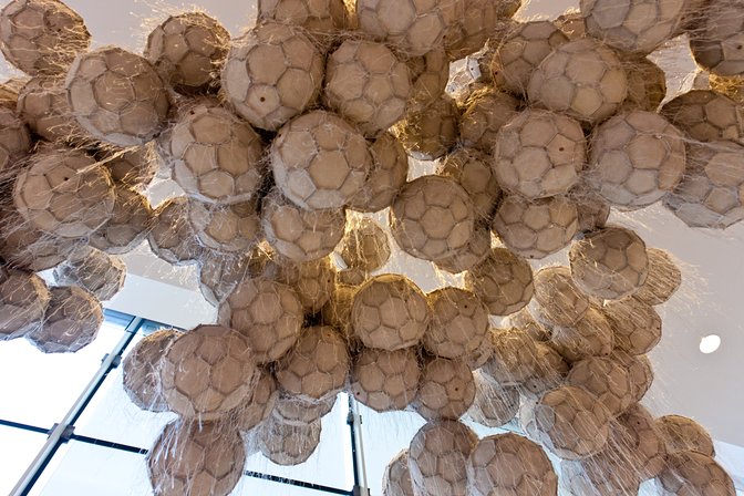 Soccer Balls As Giant Spider Eggs