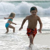 Scott Running from the Waves