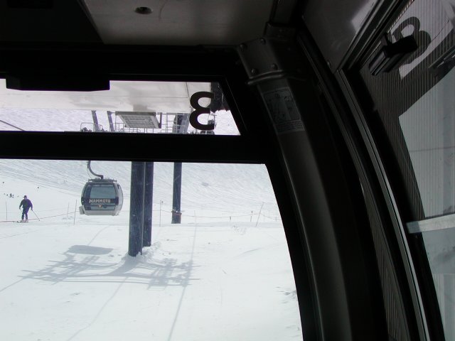 Gondola interior, going up