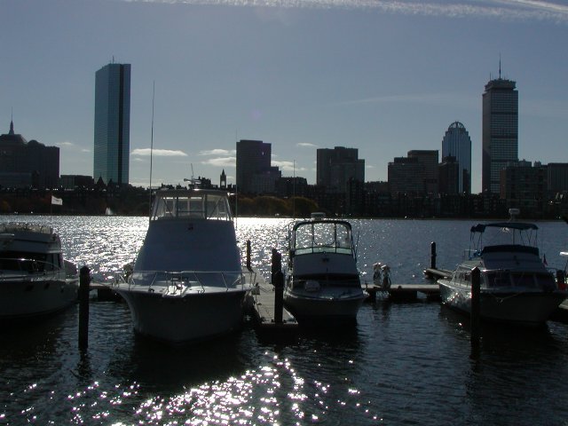 Marina and skyline