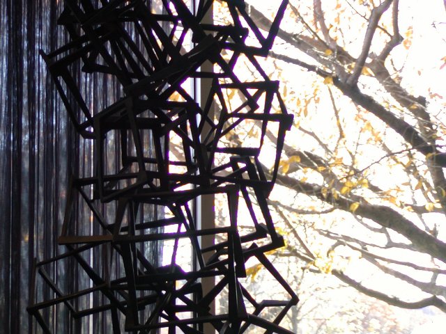 In the lobby of the Royal Sonesta, I