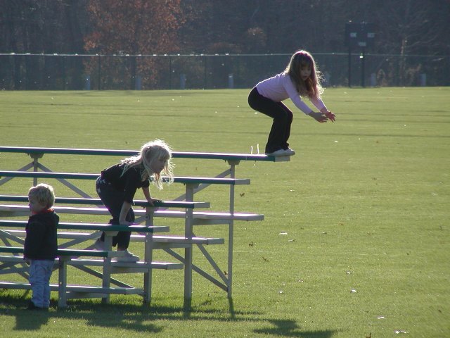 Bleacher jumping, II
