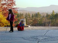 At the war memorial, I