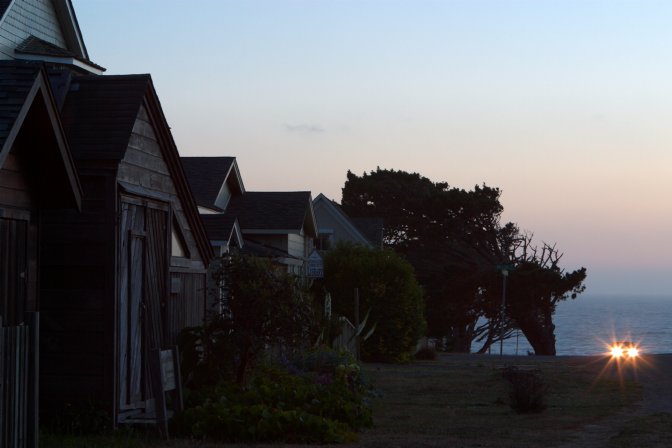 Headlights on Little Lake