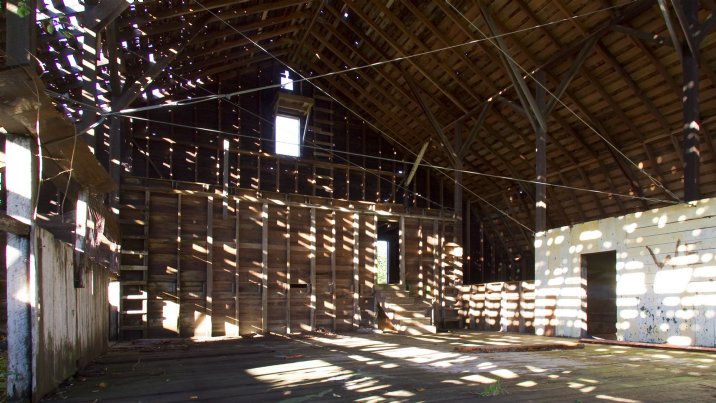 Looking into the main room