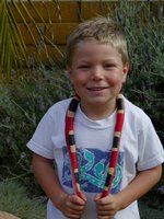 Timothy and his toy snake