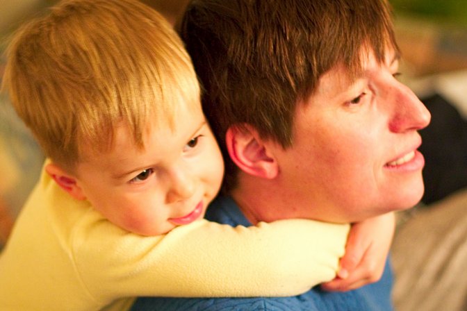 Daniel and his mommy